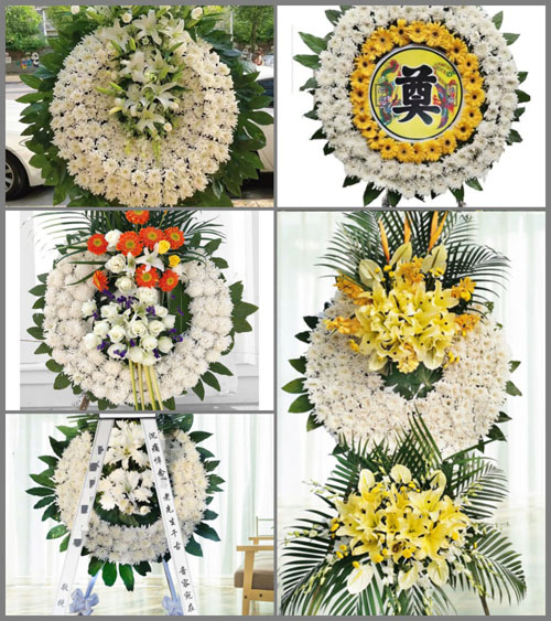 湖北黄冈市黄梅县小池镇唐司月村花圈速递